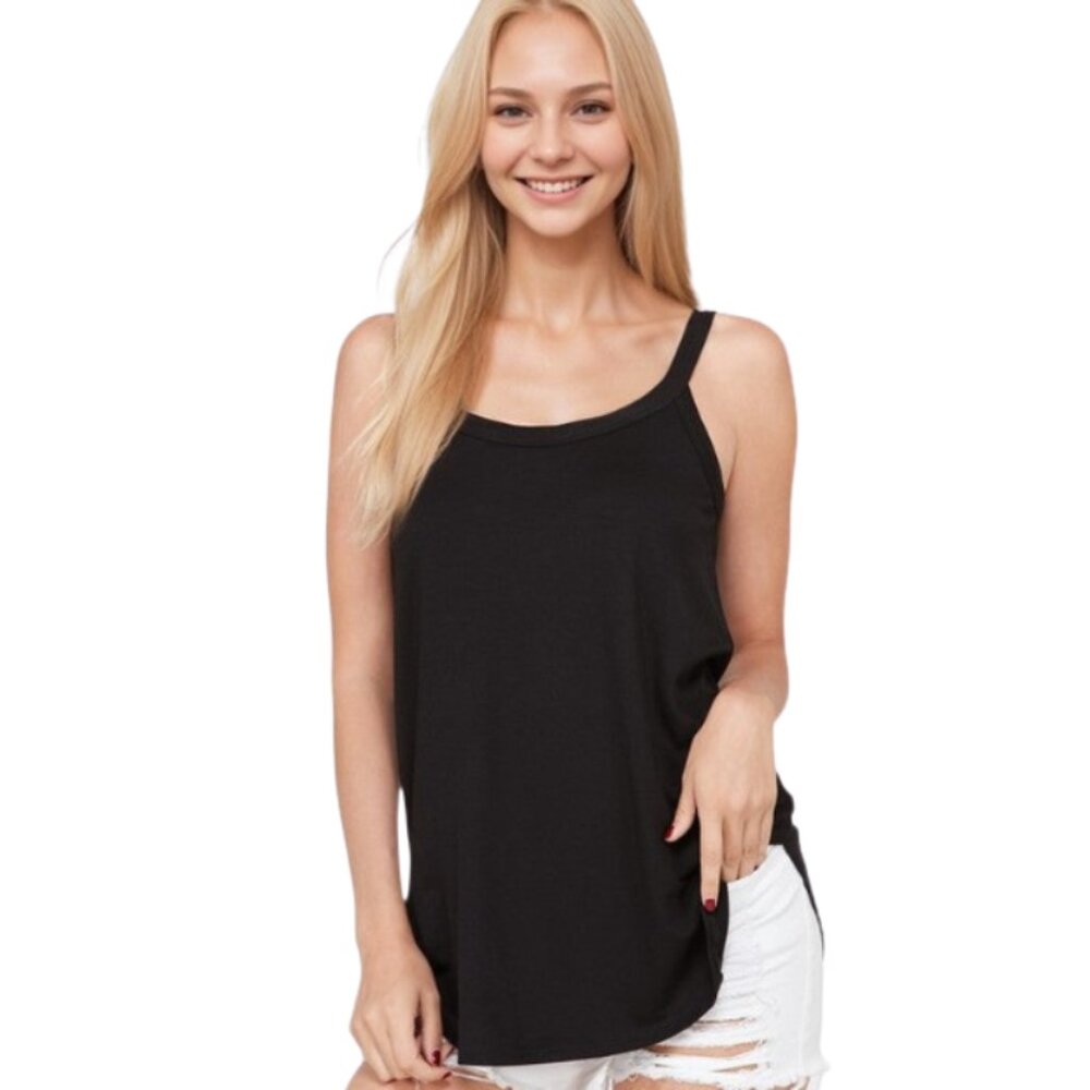 ❤️  5/$25 Spaghetti Strap Tank Top in Black | A.gain | NWOT
